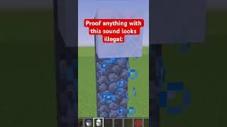 Proof anything with this sound looks illegal #minecraft