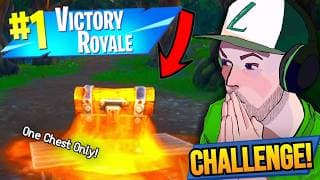 The 1 CHEST CHALLENGE in Fortnite: Battle Royale!