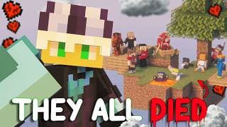HARDCORE SKYBLOCK WITH 50 LARPERS WAS INSANE....