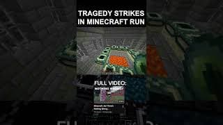 Tragedy Strikes in Minecraft Run